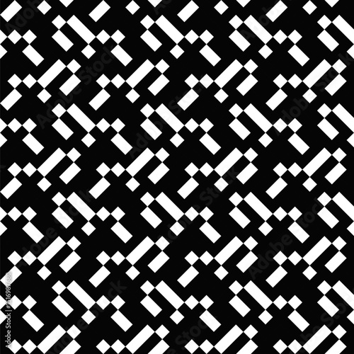 Abstract seamless diagonal black and white pattern background design