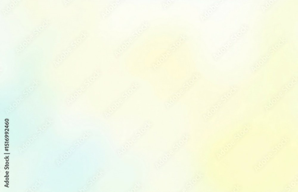 Fototapeta premium Colorful watercolor background of abstract sunset sky with paint blotches and soft blurred texture in blue green yellow beige and orange gradient background 