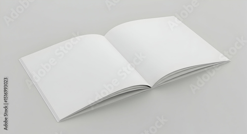 Blank Square Book Mockup Design Template for Branding