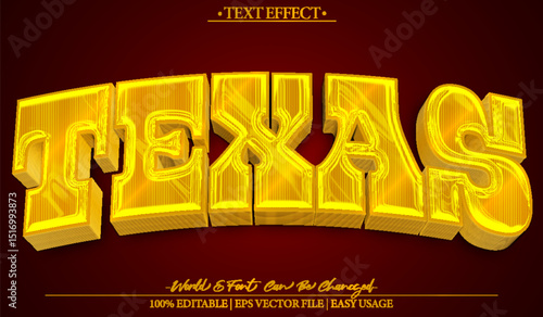  Texas Cowboy Western Ranch Wild West Brown Vector Text Effect Editable Alphabet