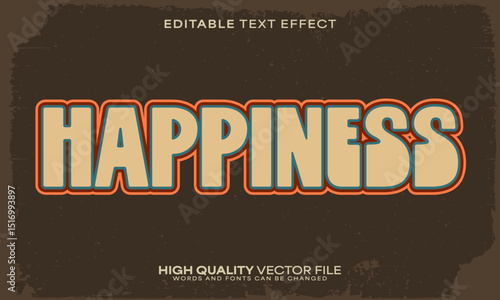Retro vintage text effect, editable text effect and 80s 3d font style bold shadow neon poster design