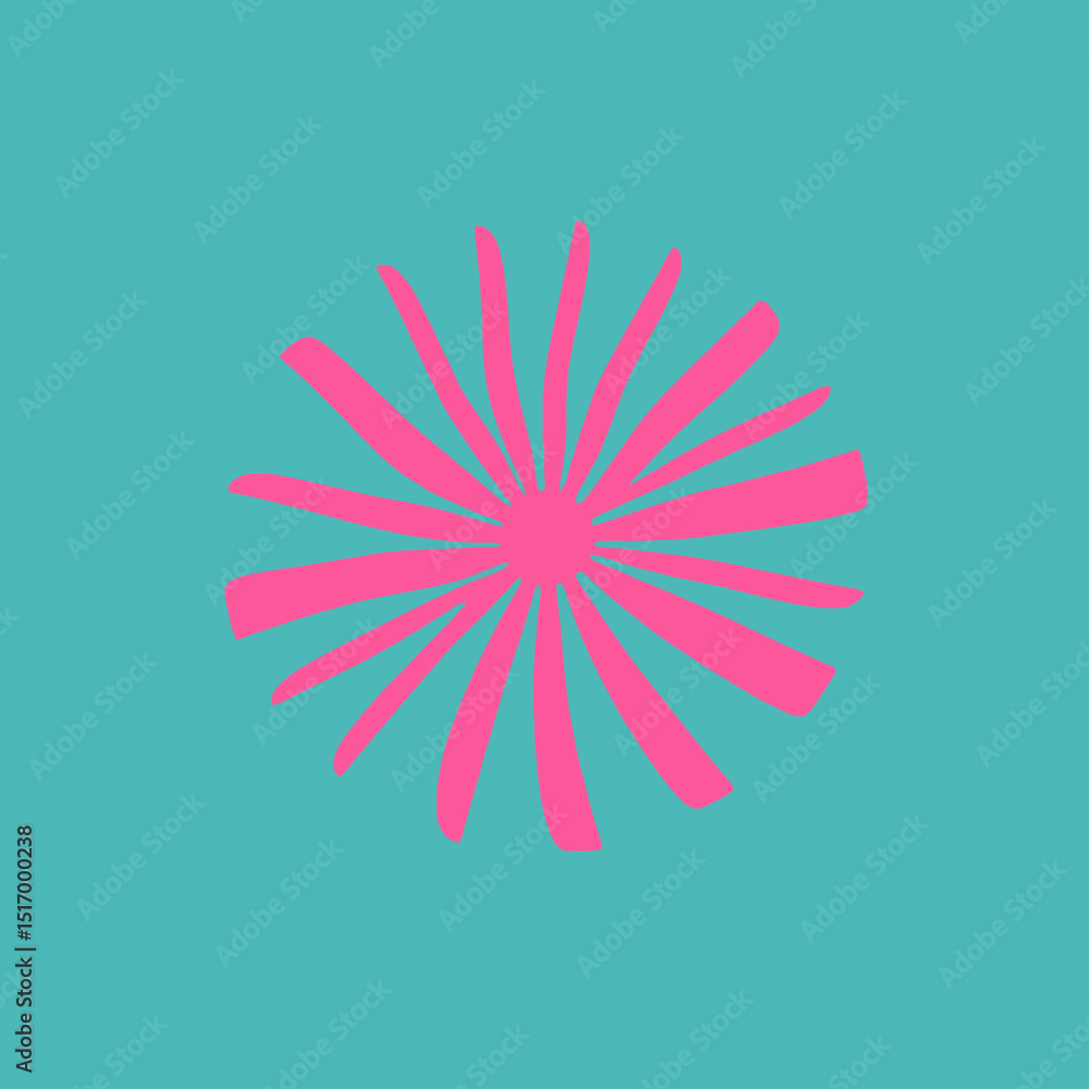 Explosão Cósmica em Tons de Azul e Rosa
