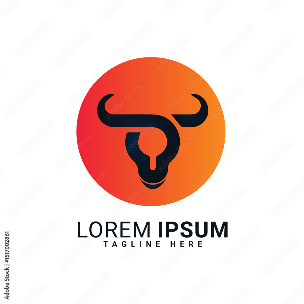 bull head logo icone design bull head logo icone design