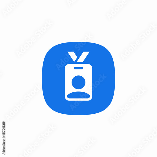 identity tag icon sign vector