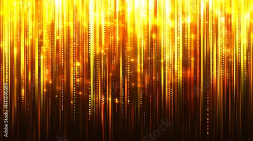 Golden vertical lines, shimmering effect