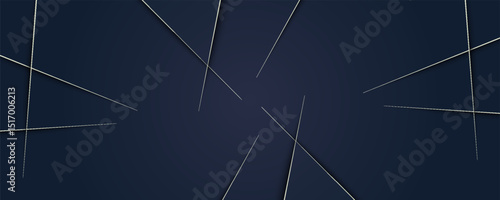 Dark blue and gold luxury line overlap layered abstract background, with lighting effect for branding and wallpaper