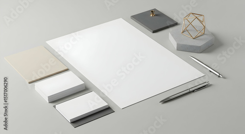 Elegant Mockup Design Branding Stationery Template
