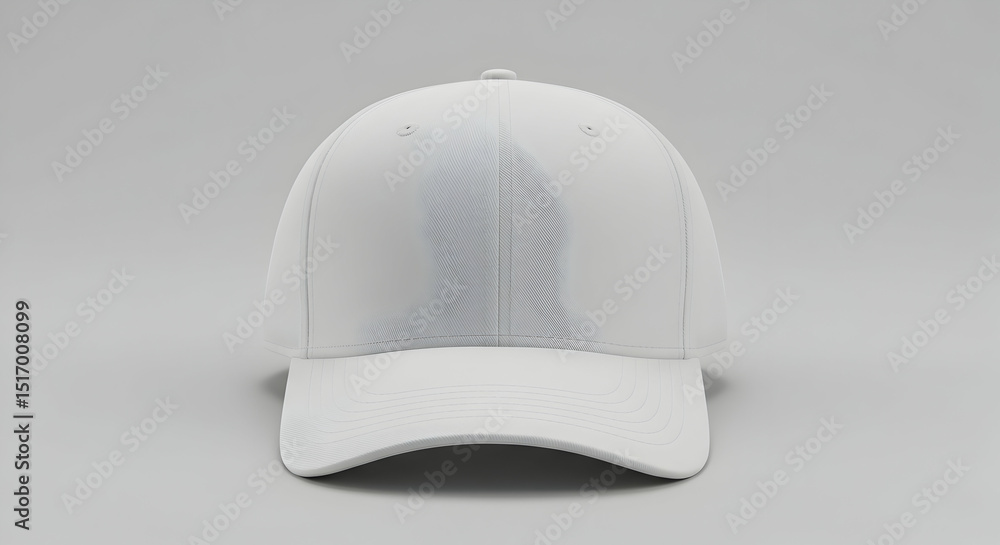 Minimalist White Baseball Cap Mockup Design Template Minimalist White Baseball Cap Mockup Design Template