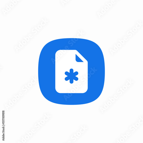 medical document icon sign vector