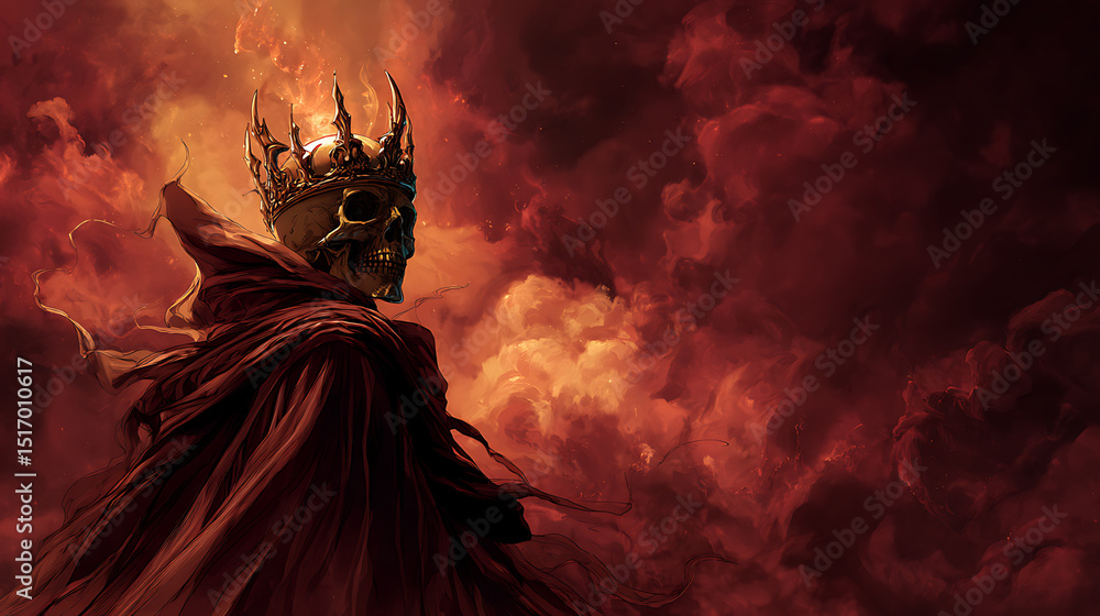 Fototapeta premium dead skeleton king