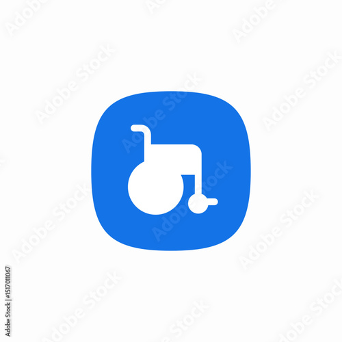 wheelchair access icon sign vector