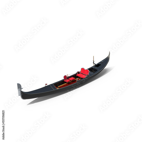 Wallpaper Mural Venetian Gondola isolated on transparent background Torontodigital.ca