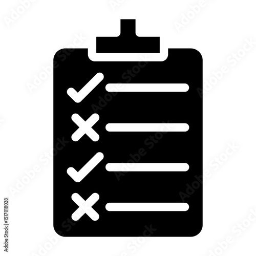 Rules Vector Glyph Icon Design