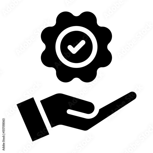 Responsability Vector Glyph Icon Design