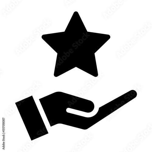 Motivation Vector Glyph Icon Design
