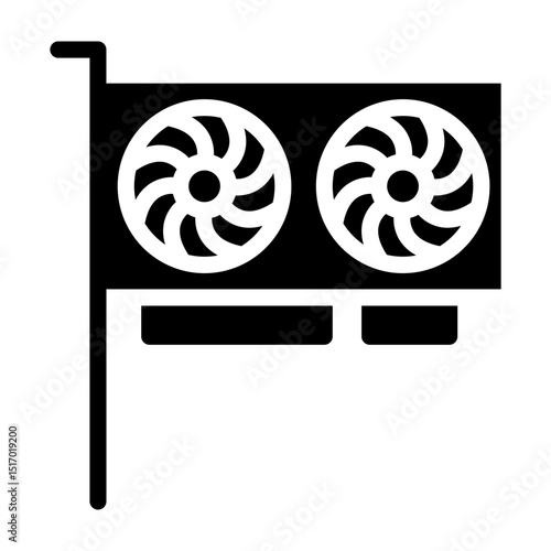 Game Card Vector Glyph Icon Design