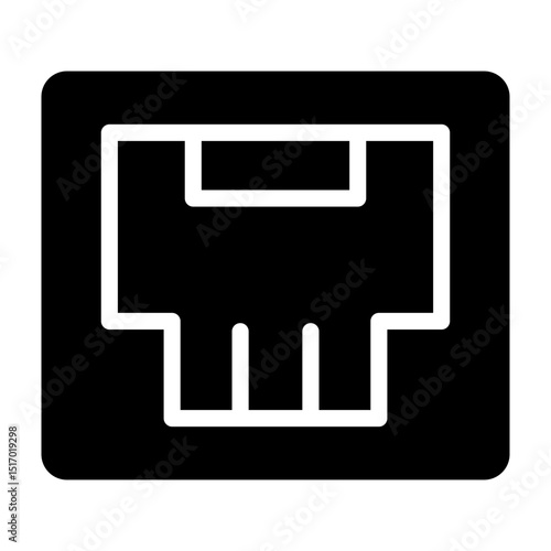 Port Vector Glyph Icon Design