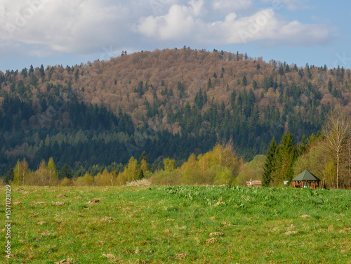 Fototapeta Naklejka Na Ścianę i Meble -  Landscape in the Bieszczady Mountains, Poland