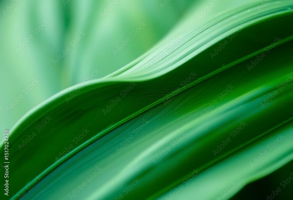 Obraz premium close up view of a green leaf