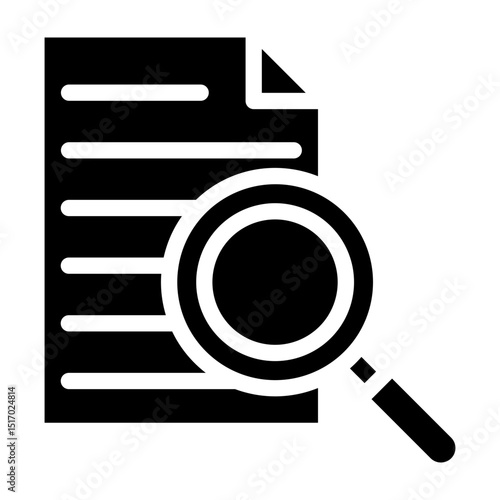 Evidence Vector Glyph Icon Design