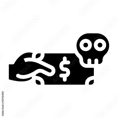Fraud Vector Glyph Icon Design