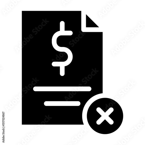 Refuse Vector Glyph Icon Design