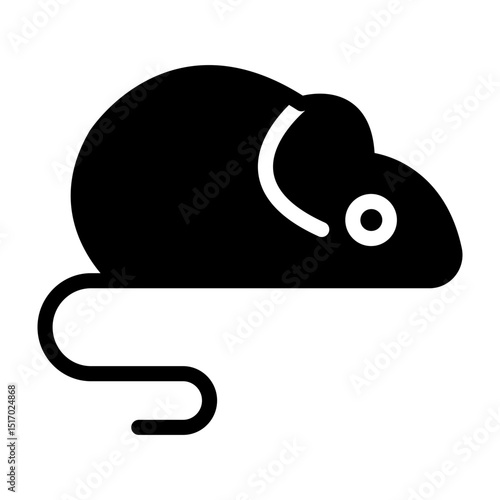Fototapeta Rat Vector Glyph Icon Design