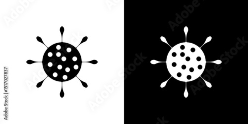 Bacteria icon symbols. Vector illustration.