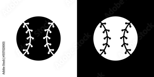Baseball icon symbols. Vector illustration.
