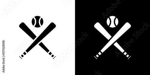 Baseball icon symbols. Vector illustration.