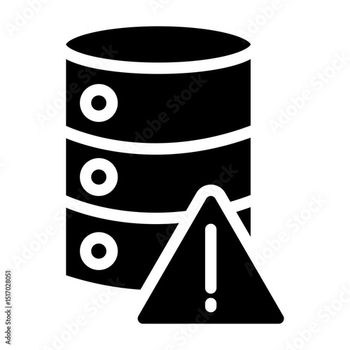 Error Vector Glyph Icon Design