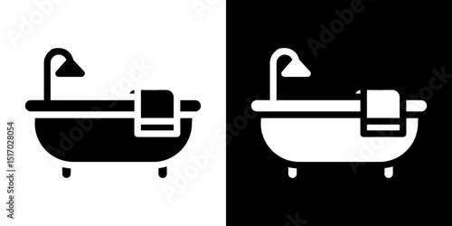 Bath icon symbols. Vector illustration.