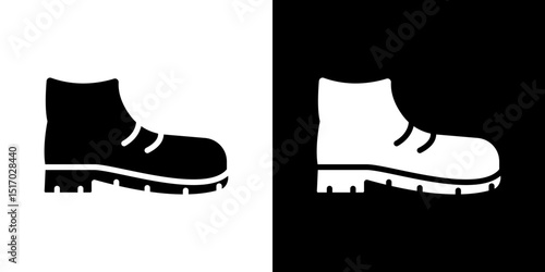 Boot icon symbols. Vector illustration.
