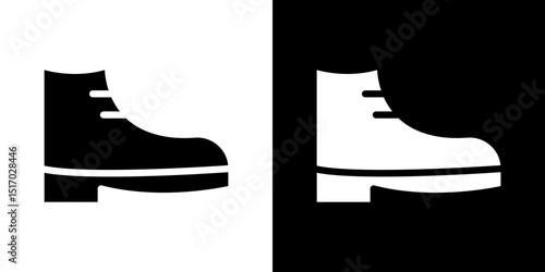 Boot icon symbols. Vector illustration.