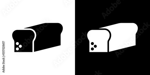 Bread loaf icon symbols. Vector illustration.