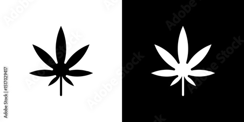 Cannabis icon symbols. Vector illustration.