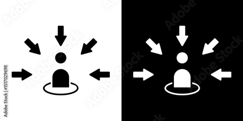 Centric consumer icon symbols. Vector illustration.