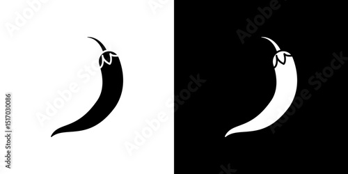 Chili icon symbols. Vector illustration.