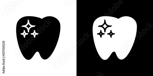 clean tooth icon symbols. Vector illustration.
