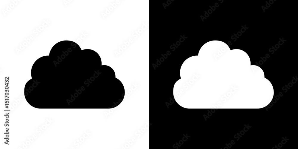 Cloud icon symbols. Vector illustration. Cloud icon symbols. Vector illustration.