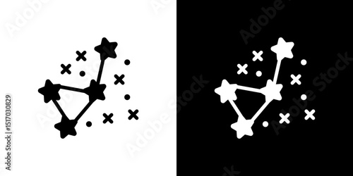 Constellation icon symbols. Vector illustration.