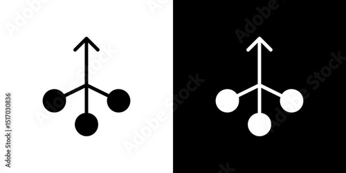 Consolidation icon symbols. Vector illustration.