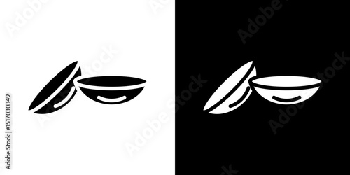 contact lenses icon symbols. Vector illustration.