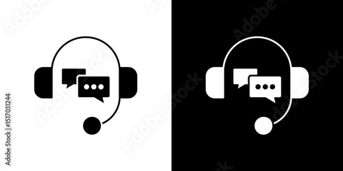 Customer support icon symbols. Vector illustration.