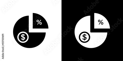 Dividend icon symbols. Vector illustration.