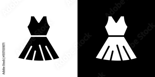 Dress icon symbols. Vector illustration.