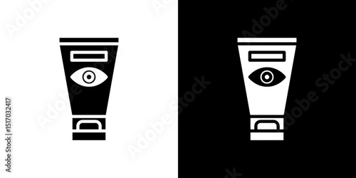 Eye cream icon symbols. Vector illustration.
