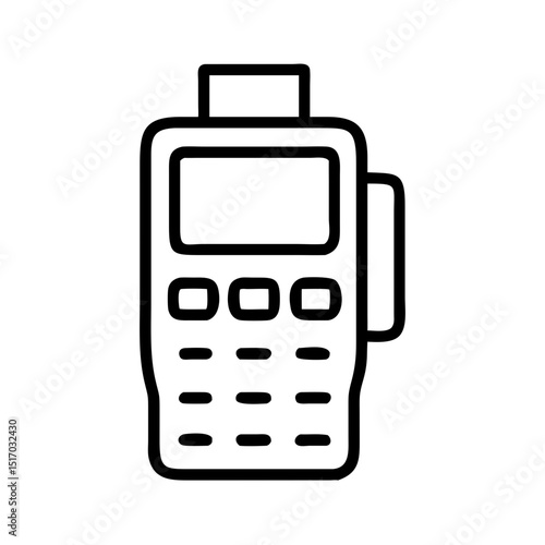 Payment terminal with keypad and display for electronic transactions  