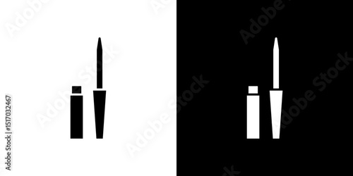 Eyeliner icon symbols. Vector illustration.