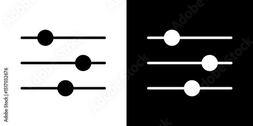 Filter Button icon symbols. Vector illustration.